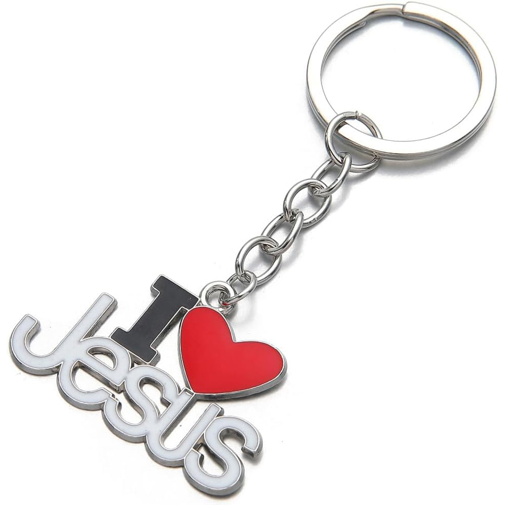 2-Piece Jesus Pendant Keyrings