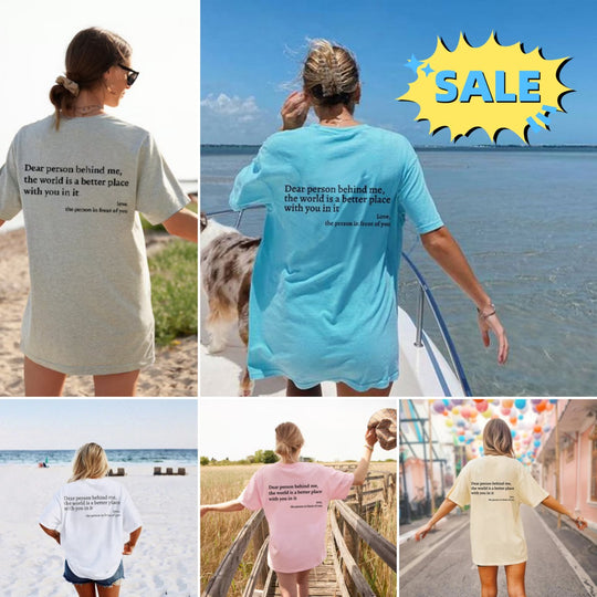 Dear Person Behind Me Crew Neck T-Shirt