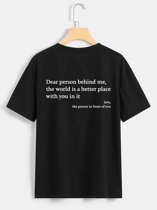 Dear Person Behind Me Crew Neck T-Shirt