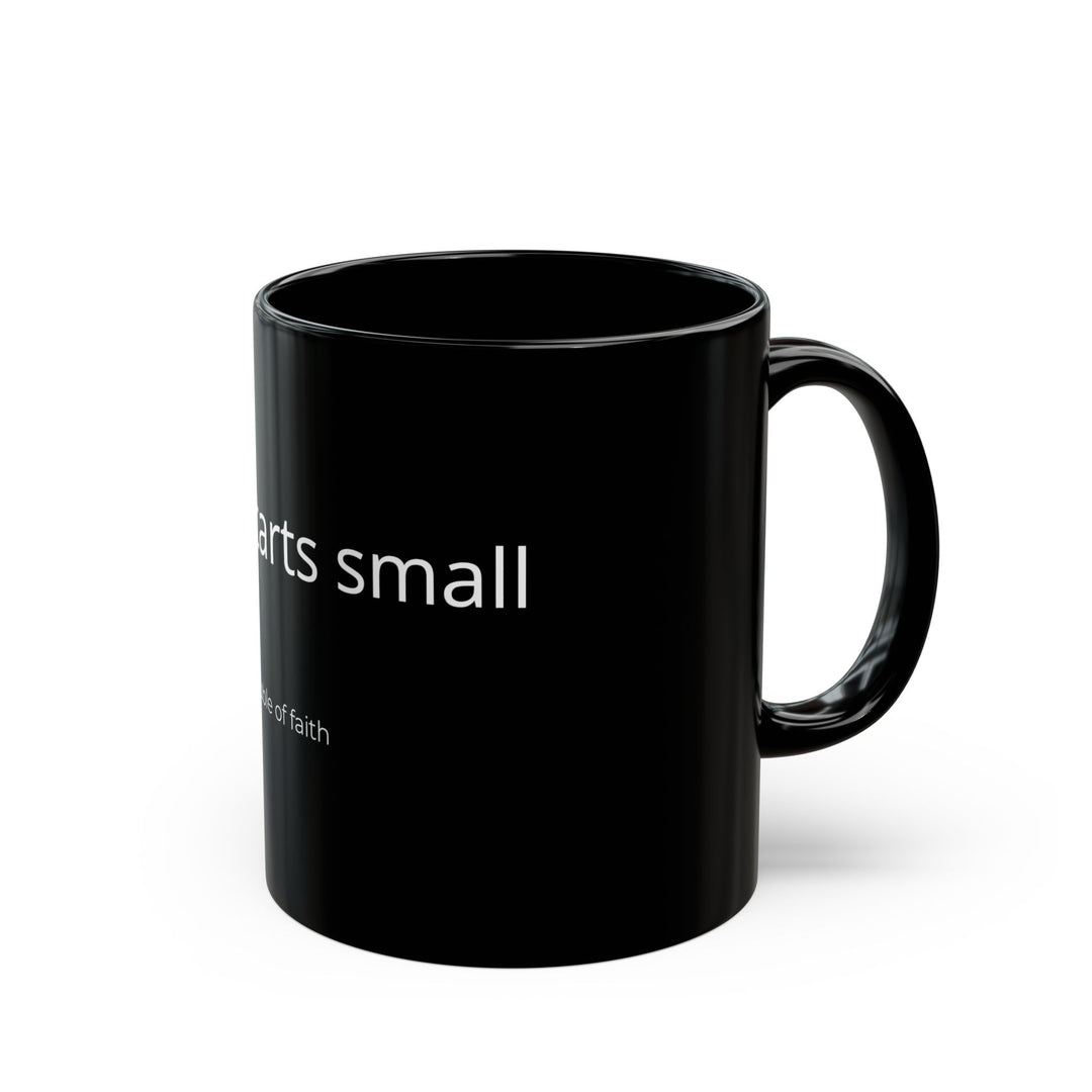 Pebble of Faith Signature Black Mug | Christian Coffee Cup