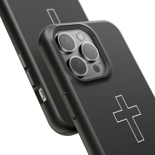 Personalized Magnetic Phone Case — Minimal Cross Design