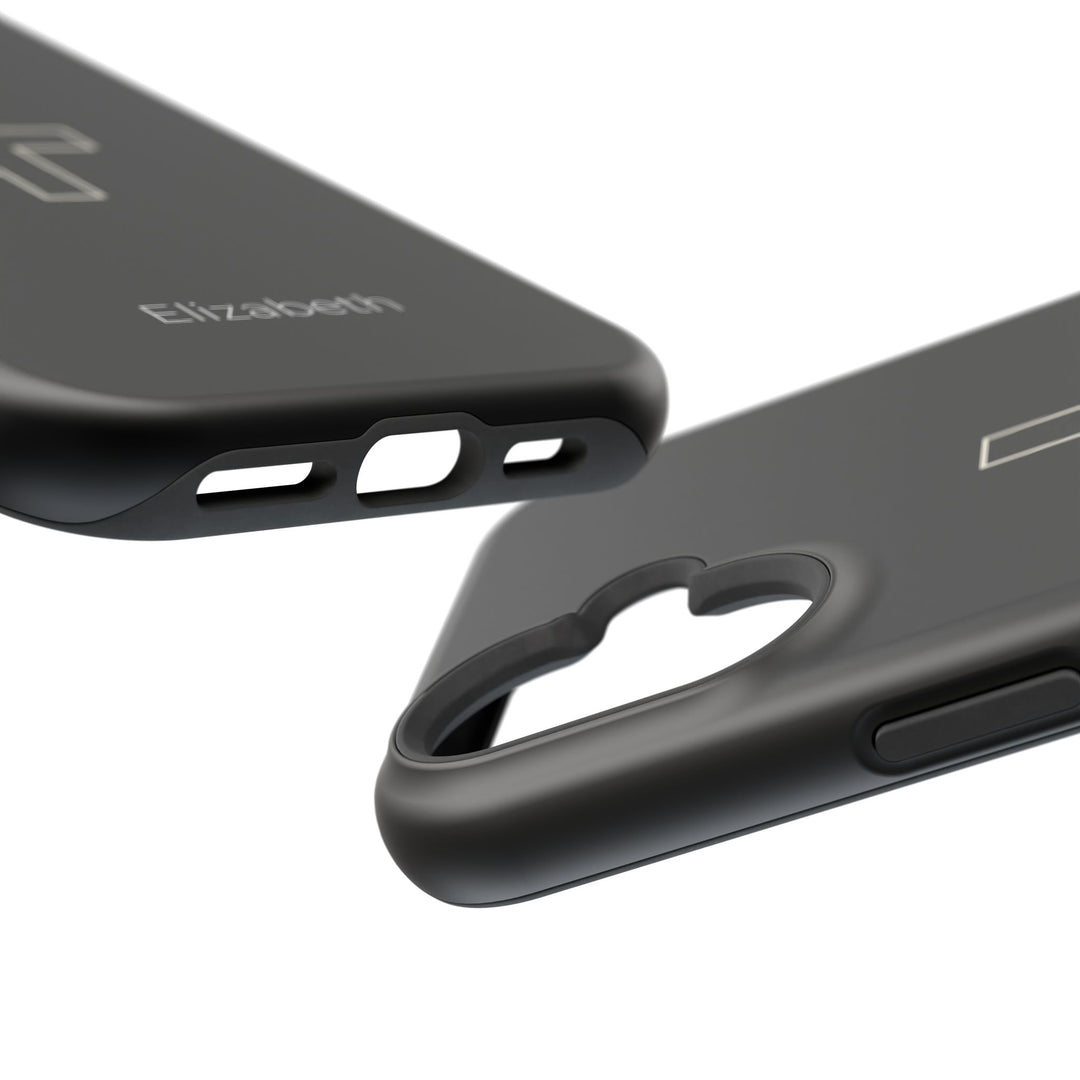 Personalized Magnetic Phone Case — Minimal Cross Design