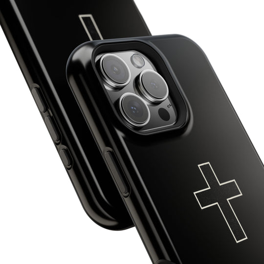 Personalized Magnetic Phone Case — Minimal Cross Design
