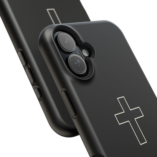Personalized Magnetic Phone Case — Minimal Cross Design