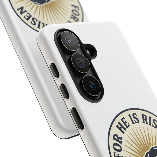 For He Is Risen phone case | Matthew 28:6 resurrection design