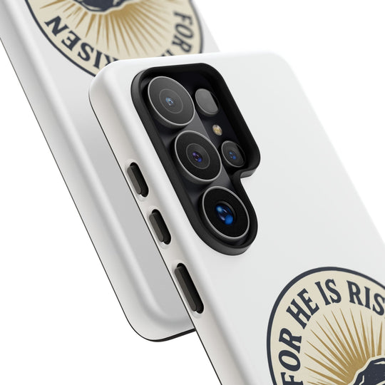 For He Is Risen phone case | Matthew 28:6 resurrection design