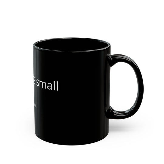 Pebble of Faith Signature Black Mug | Christian Coffee Cup