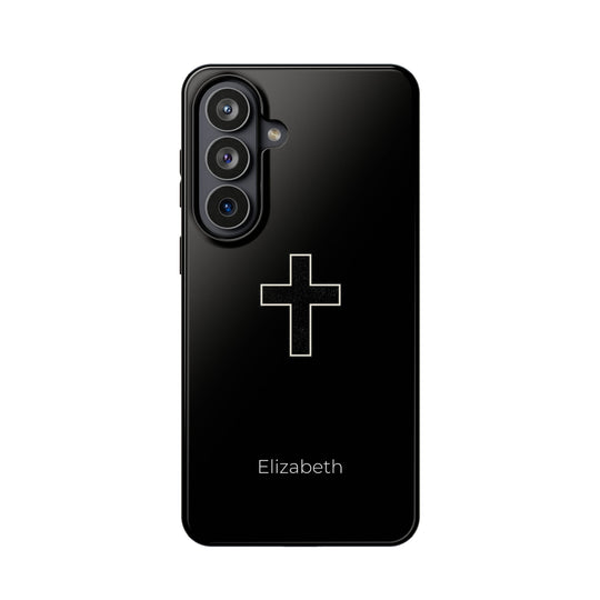 Personalized Magnetic Phone Case — Minimal Cross Design