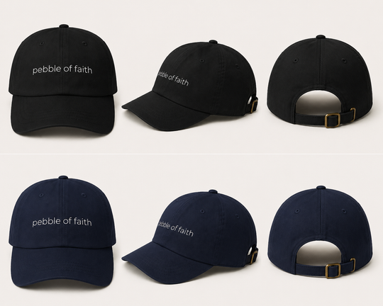 Pebble of Faith Signature Hat | Christian Embroidered Baseball Cap