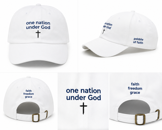 One Nation Under God Embroidered Hat | Christian Patriotic America 250 Baseball Cap