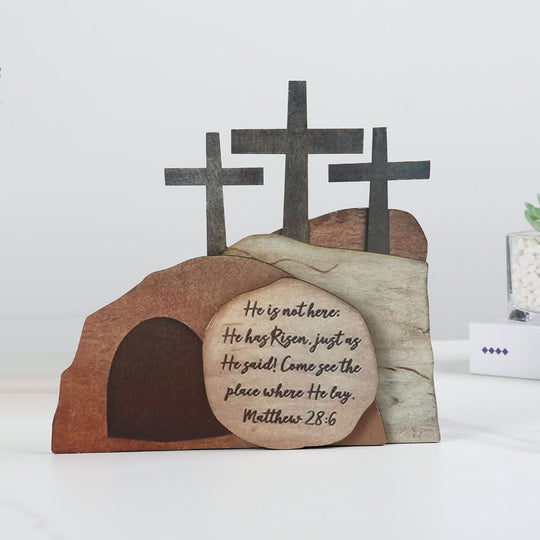 Easter Resurrection Cross Decoration religious Easter centerpiece