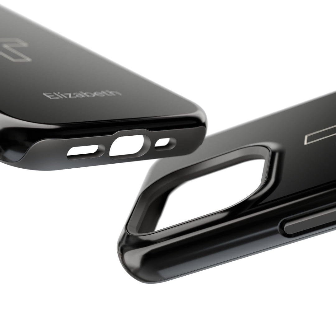 Personalized Magnetic Phone Case — Minimal Cross Design