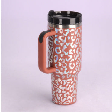 40 Oz Tumbler Insulated, Stainless Steel Spill Proof With Handle, Straw, and Lid