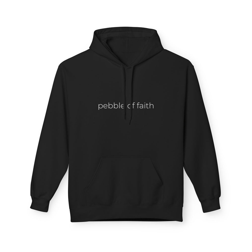 Pebble of Faith Hoodie | Minimalist Christian Hoodie | Faith Based Apparel | Printed Hoodie | Unisex Streetwear | Aesthetic Hoodie