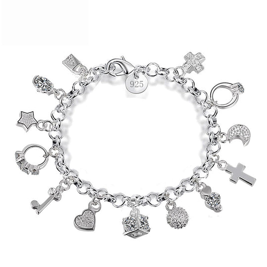 Cross and Heart Faith Bracelet minimalist spiritual jewelry bracelet for women