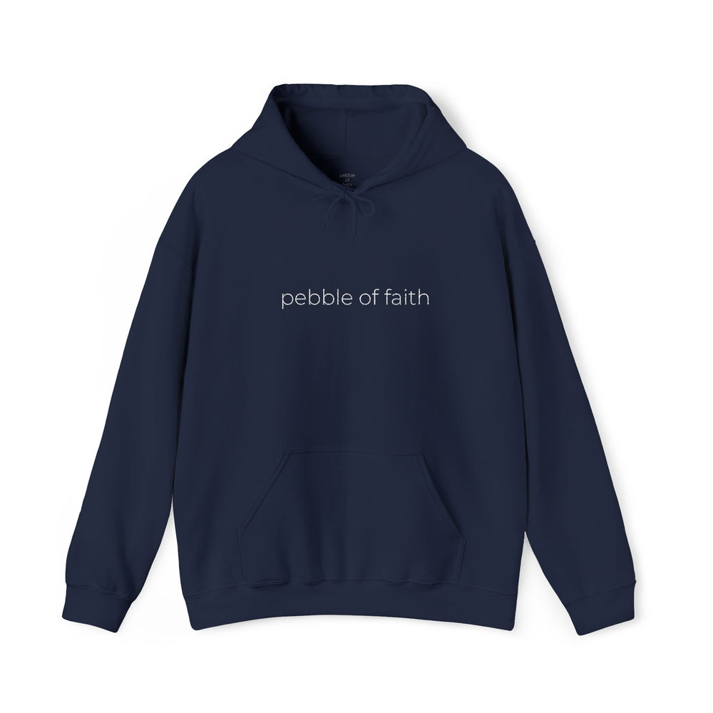 Embroidered Pebble of Faith Hoodie