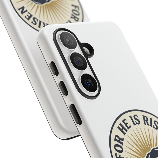 For He Is Risen phone case | Matthew 28:6 resurrection design