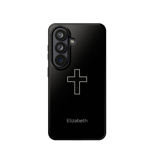 Personalized Magnetic Phone Case — Minimal Cross Design