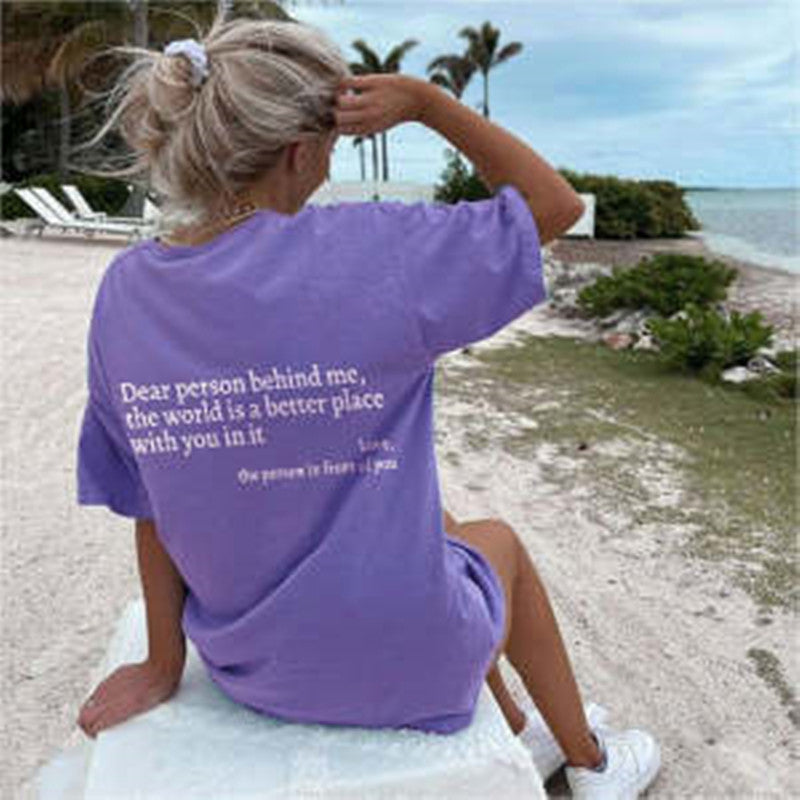 Dear Person Behind Me Crew Neck T-Shirt