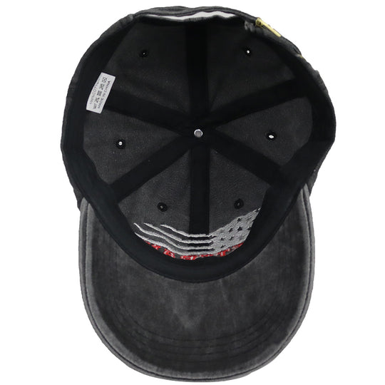USA Patriotic Veteran Hat | Embroidered American Flag Baseball Cap