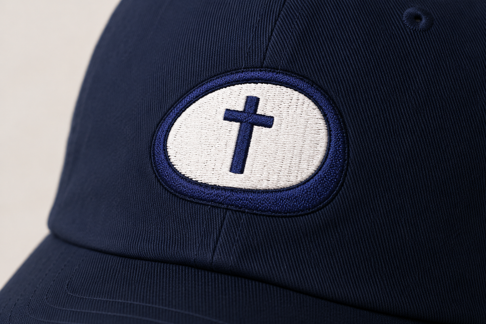 Pebble of Faith Logo Hat | Christian Embroidered Baseball Cap
