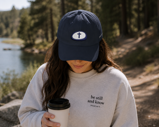 Pebble of Faith Logo Hat | Christian Embroidered Baseball Cap