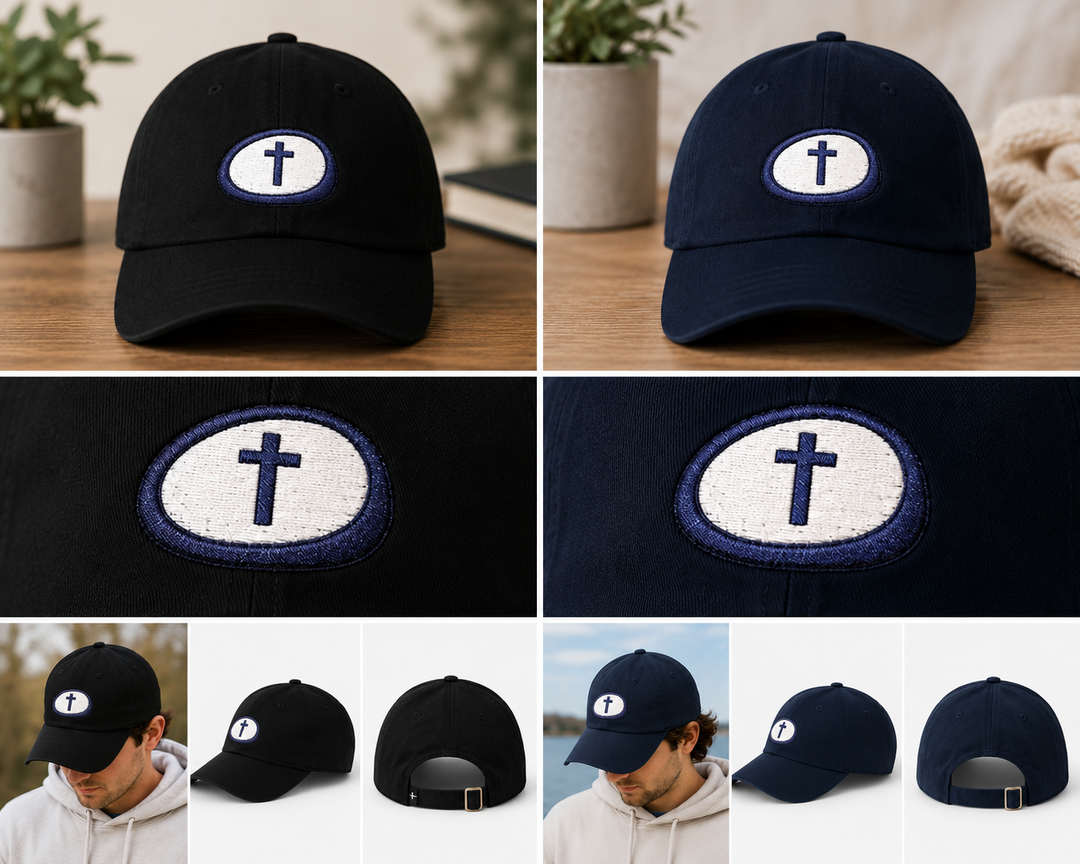 Pebble of Faith Logo Hat | Christian Embroidered Baseball Cap