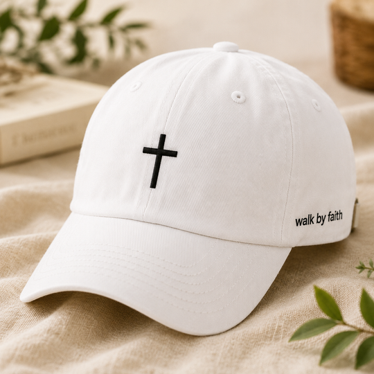 Walk by Faith Hat | Christian Embroidered Baseball Cap