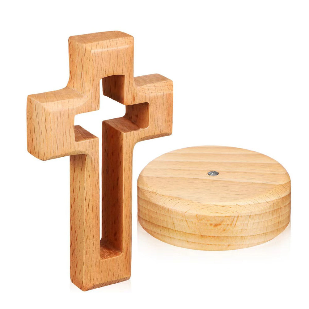 Wooden Church Cross Easter Decoration faith inspired cross display