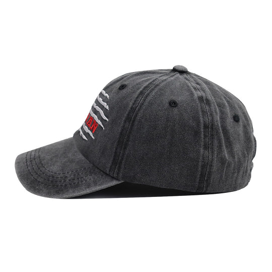 USA Patriotic Veteran Hat | Embroidered American Flag Baseball Cap